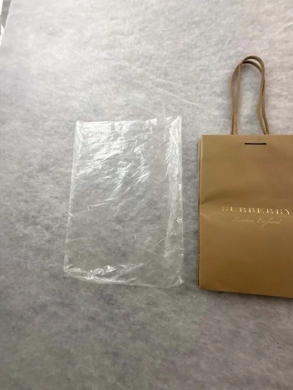 Authentic Burberry London England Store Gift Bag and Accessories Packaging Set